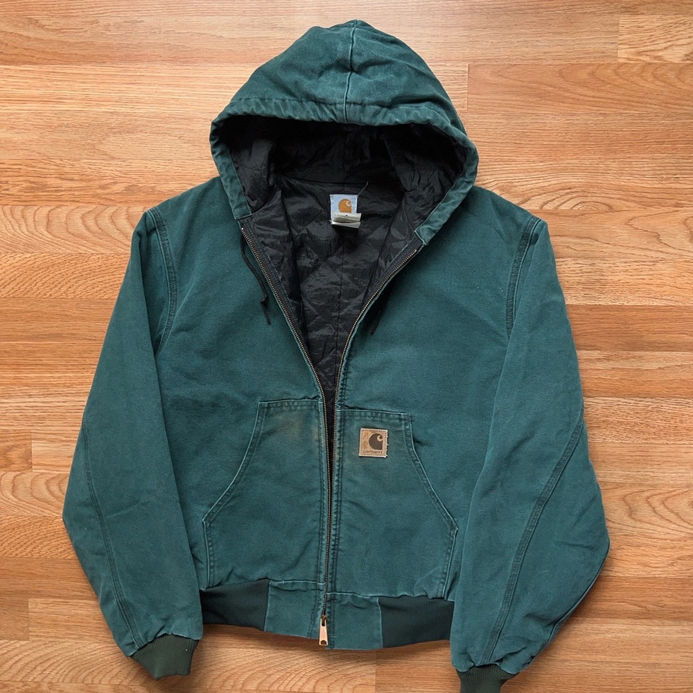 90’s Vintage Carhartt J06HTG Hunter Green Active Jacket